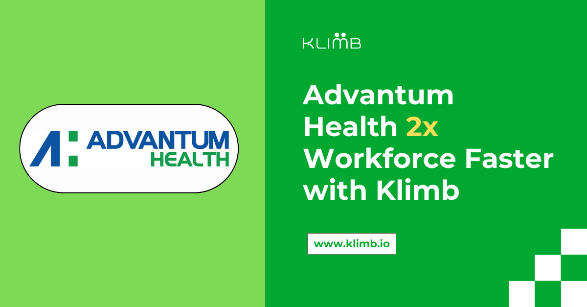 Advantum Health achieves 2x workforce growth faster with Klimb success story