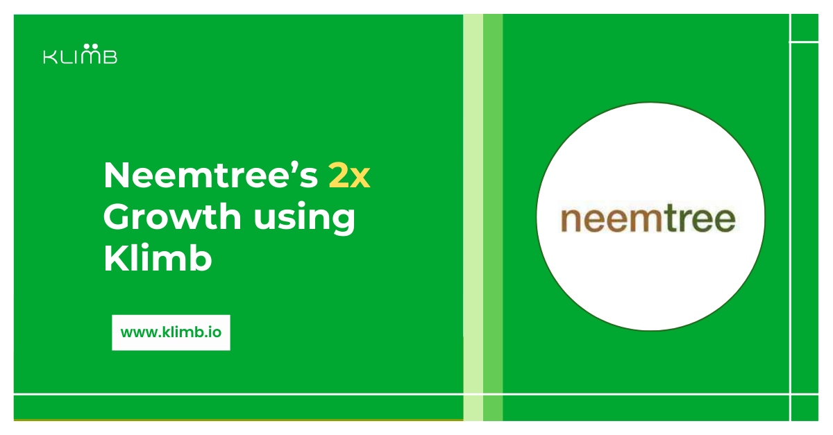 Neemtree achieves 2x growth using Klimb hiring platform success story
