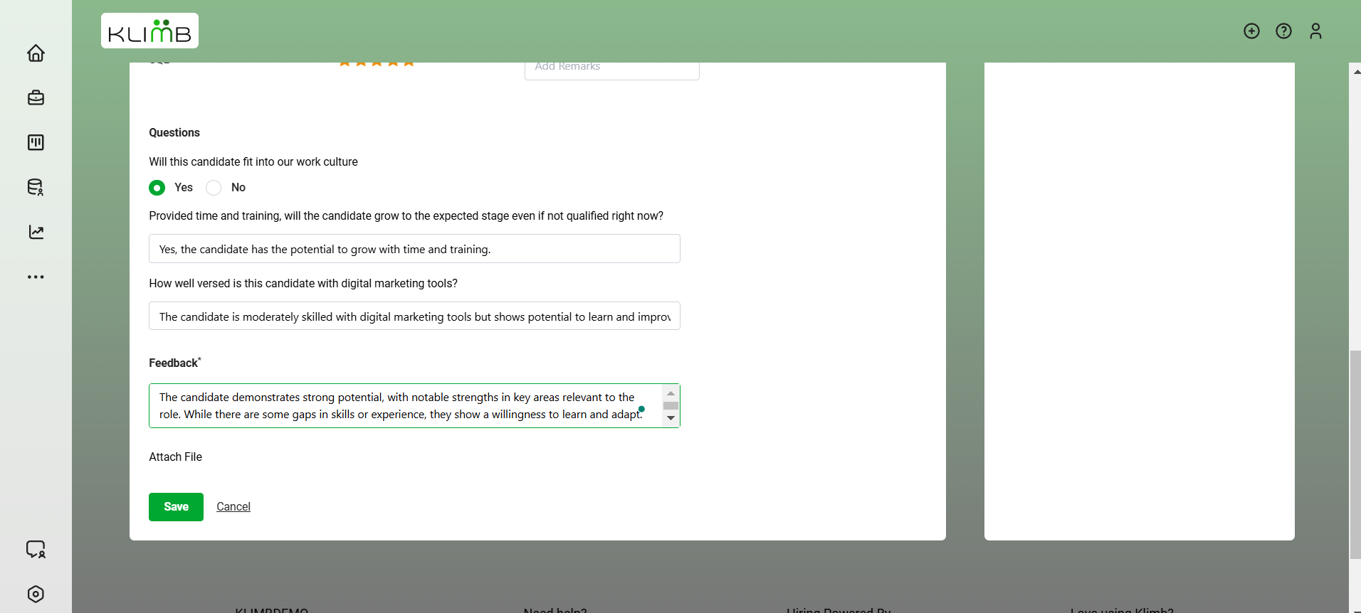 Interview Custom Fields