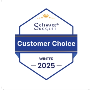 Klimb Customer Choice award badge from SoftwareSuggest recognizing positive user feedback and product experience.